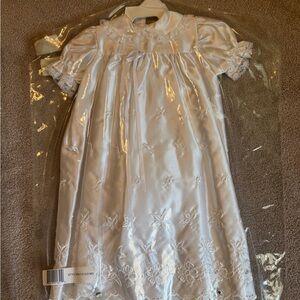 White baptismal Embroidered Dress